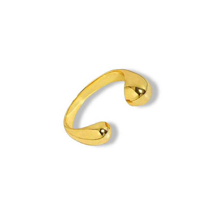 Ring åben - 18 karat forgyldt 925 sterlingsølv