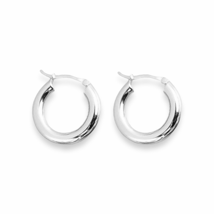 Chunky Hoops - titanium