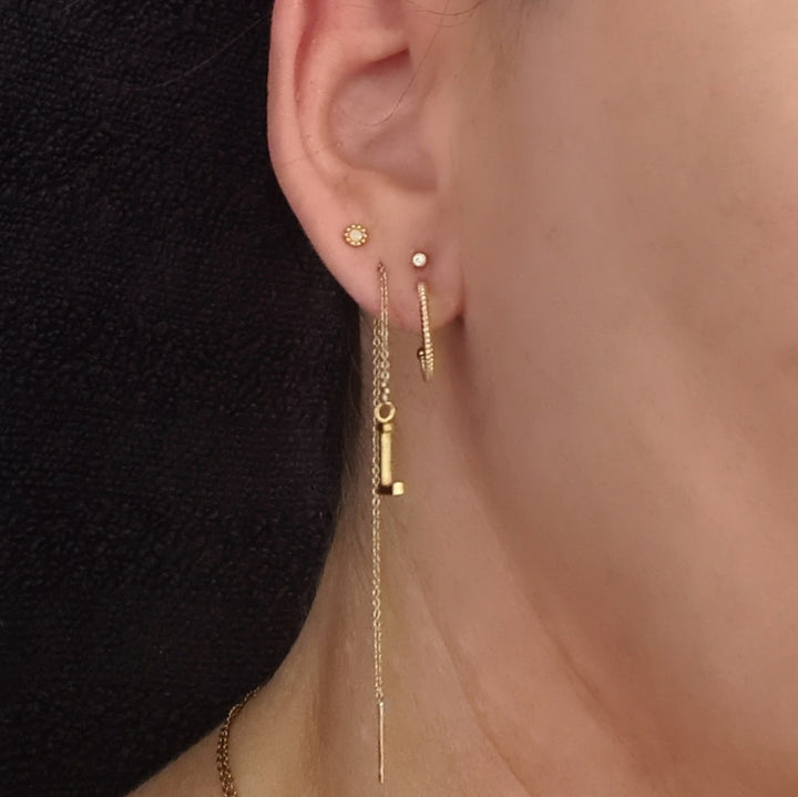 Vintage hoops - 14 karat forgyldt titanium